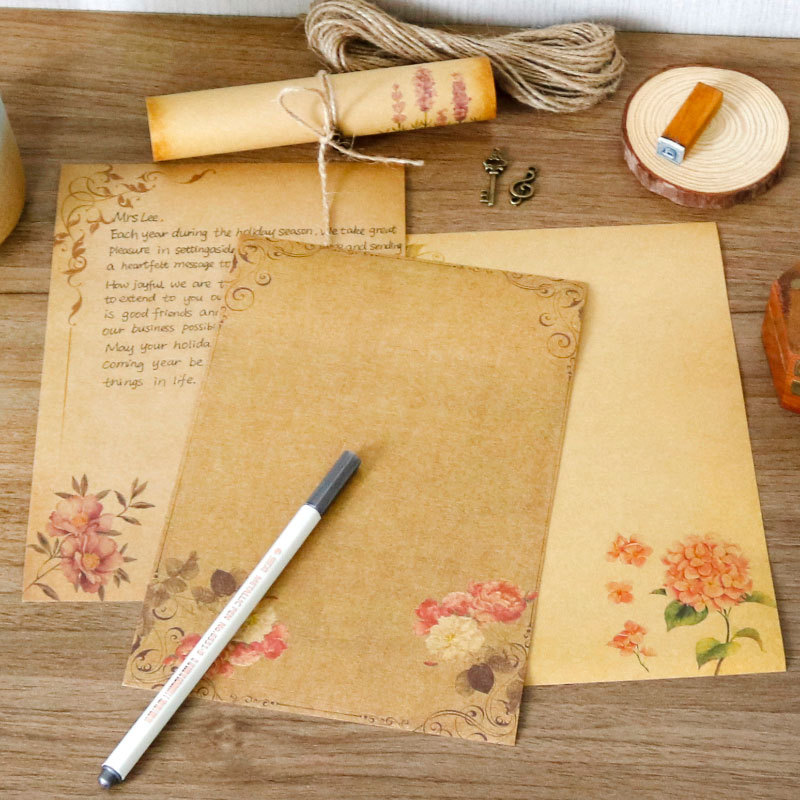 Ink Blotter Paper - 16 pçs papel de escrita vintage