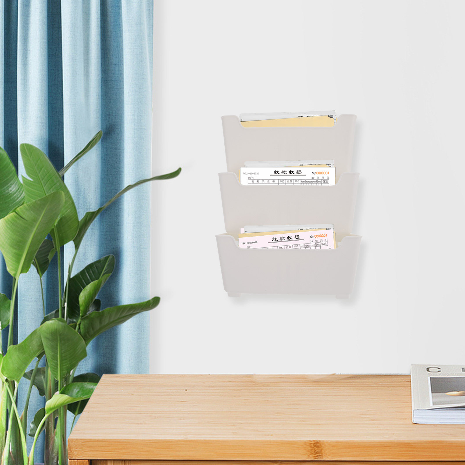 Magazine Holder Rack - 1 conjunto de organizador de arquivos