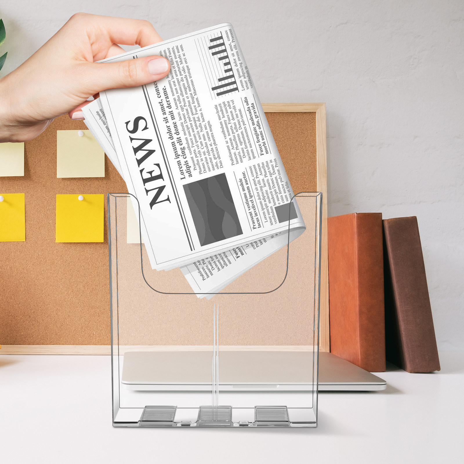 2 unidades de organizador de p - Magazine Holder Rack avaliação e preço
