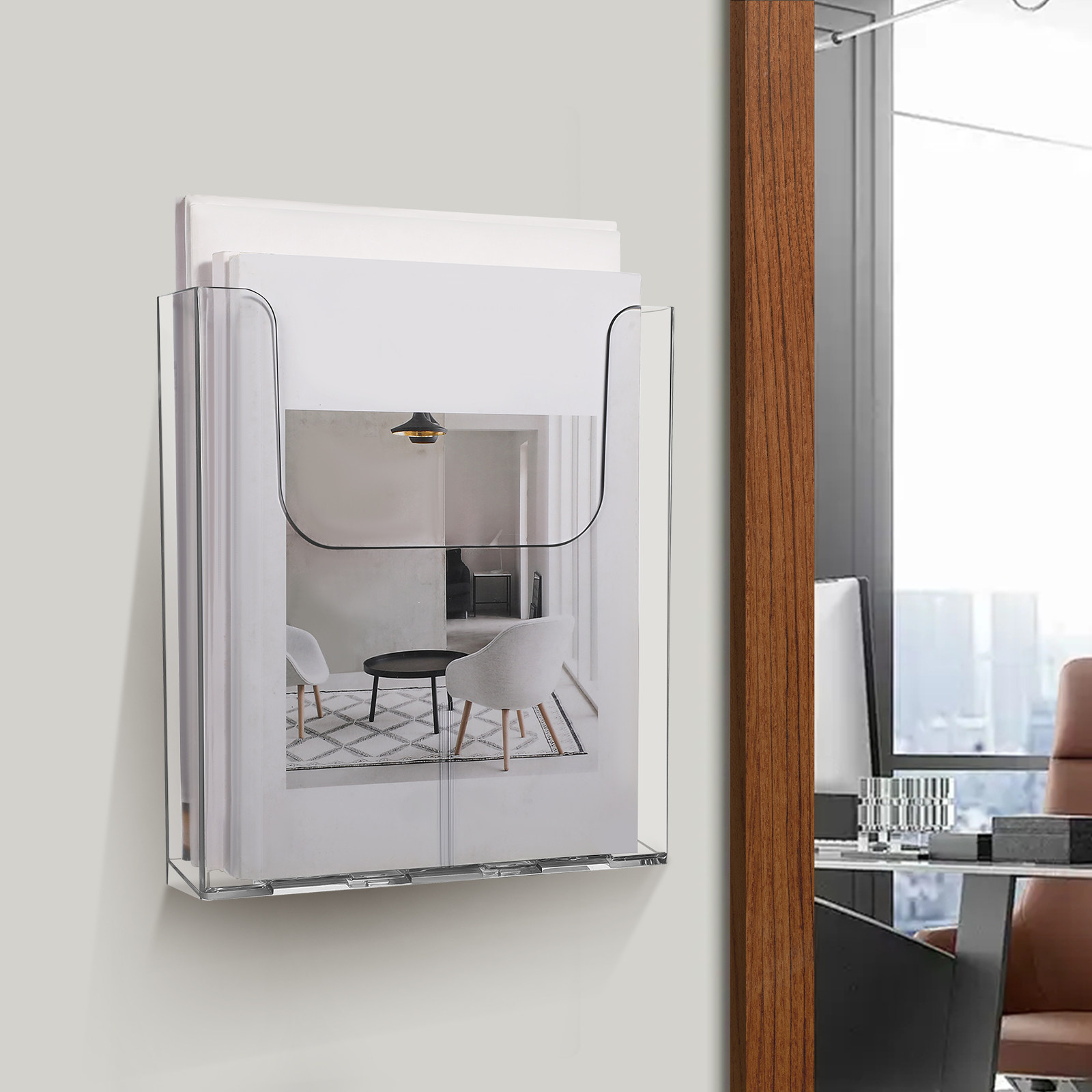 2 unidades de organizador de p - Magazine Holder Rack avaliação e preço