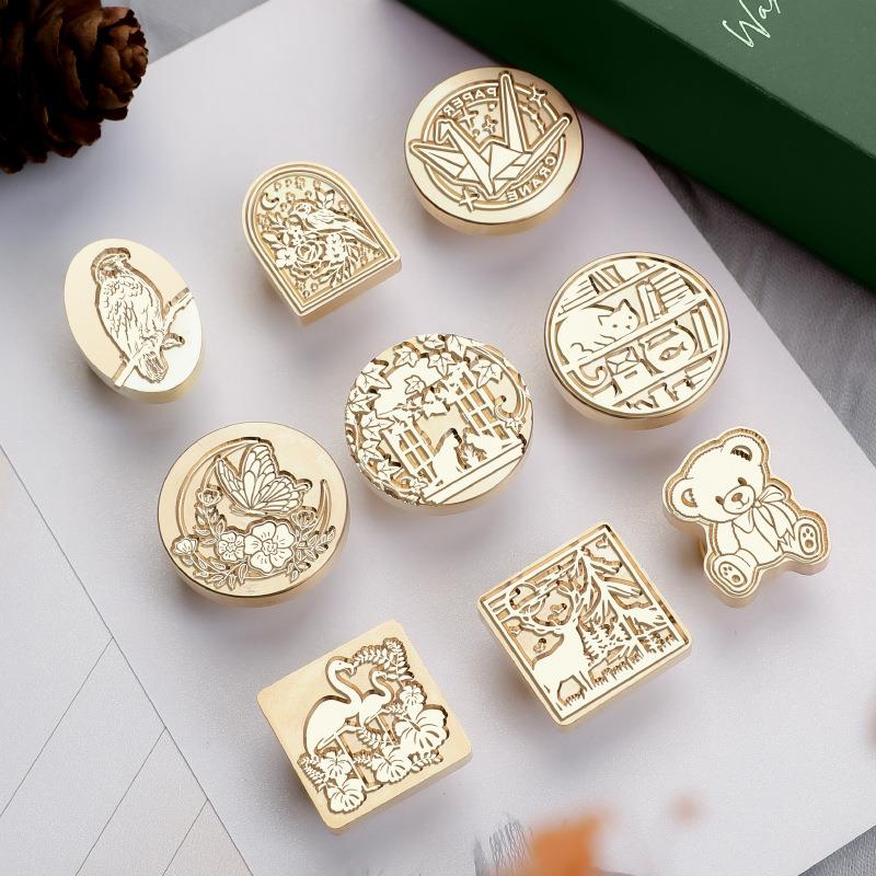 Selo de cera botânica animal,  - Wax Seal Stamp Set avaliação e preço